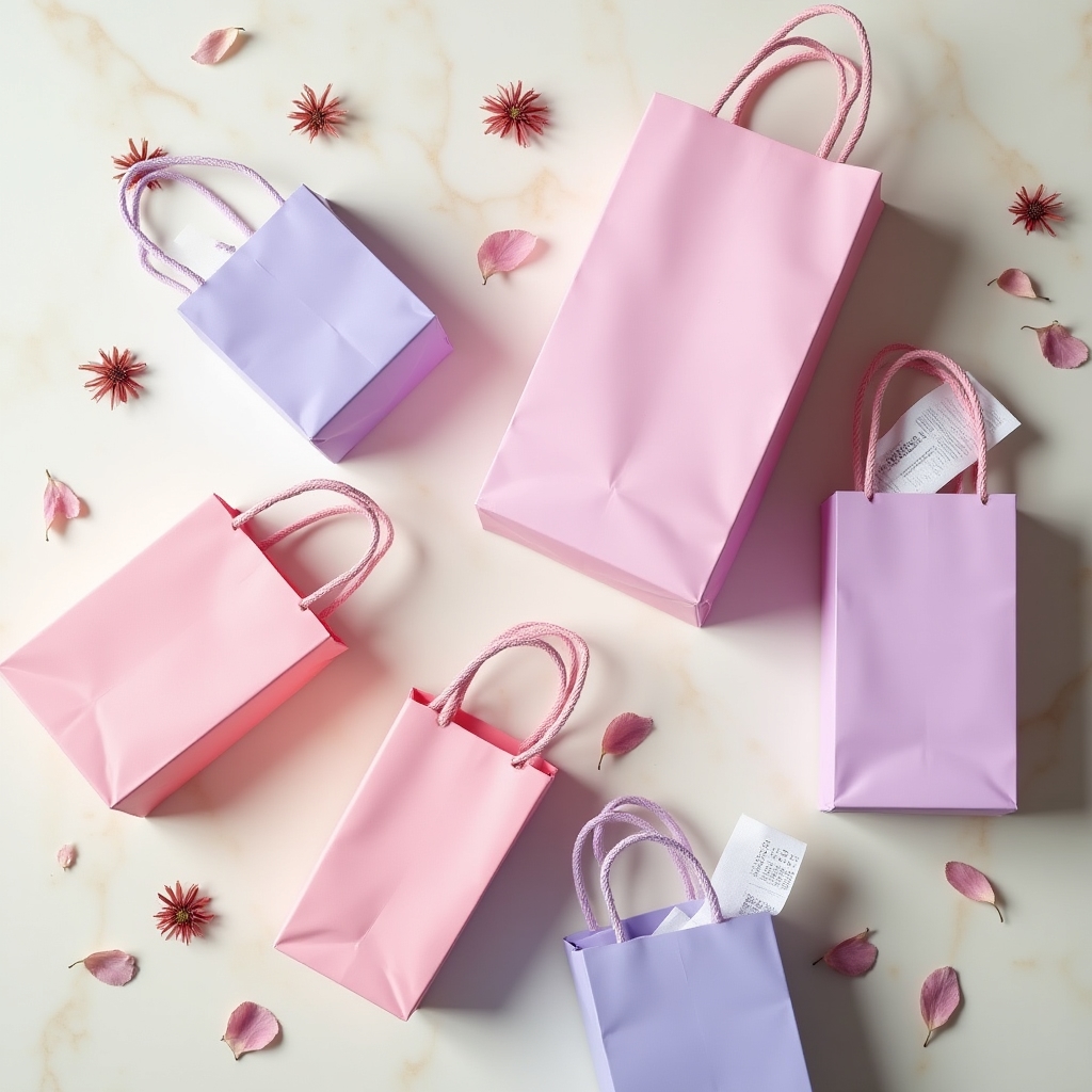 Colorful shopping bags symbolizing impulsive purchase behavior
